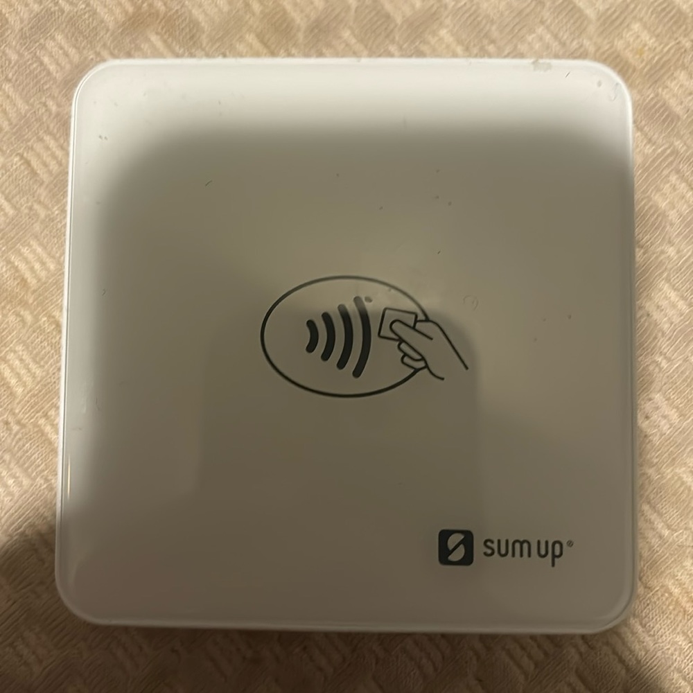 SumUp debit card reader for using for your business for selling stuff
